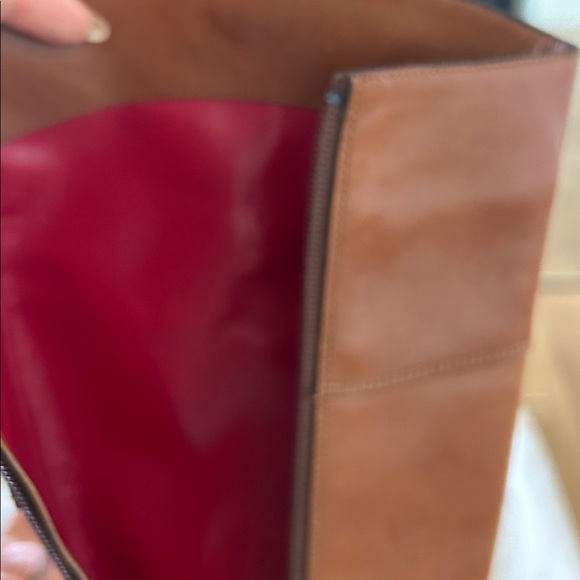 CESARE PACIOTTI RANDALL COGNAC LEATHER KNEE HIGH BOOTS - Picture 7 of 11